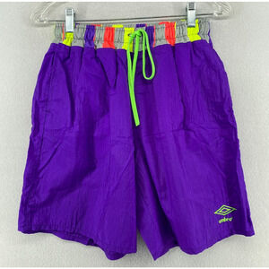 UMBRO SAND SOCCER FEDERATION Shorts Adult M Nylon Beach Swim Athletic Purple USA